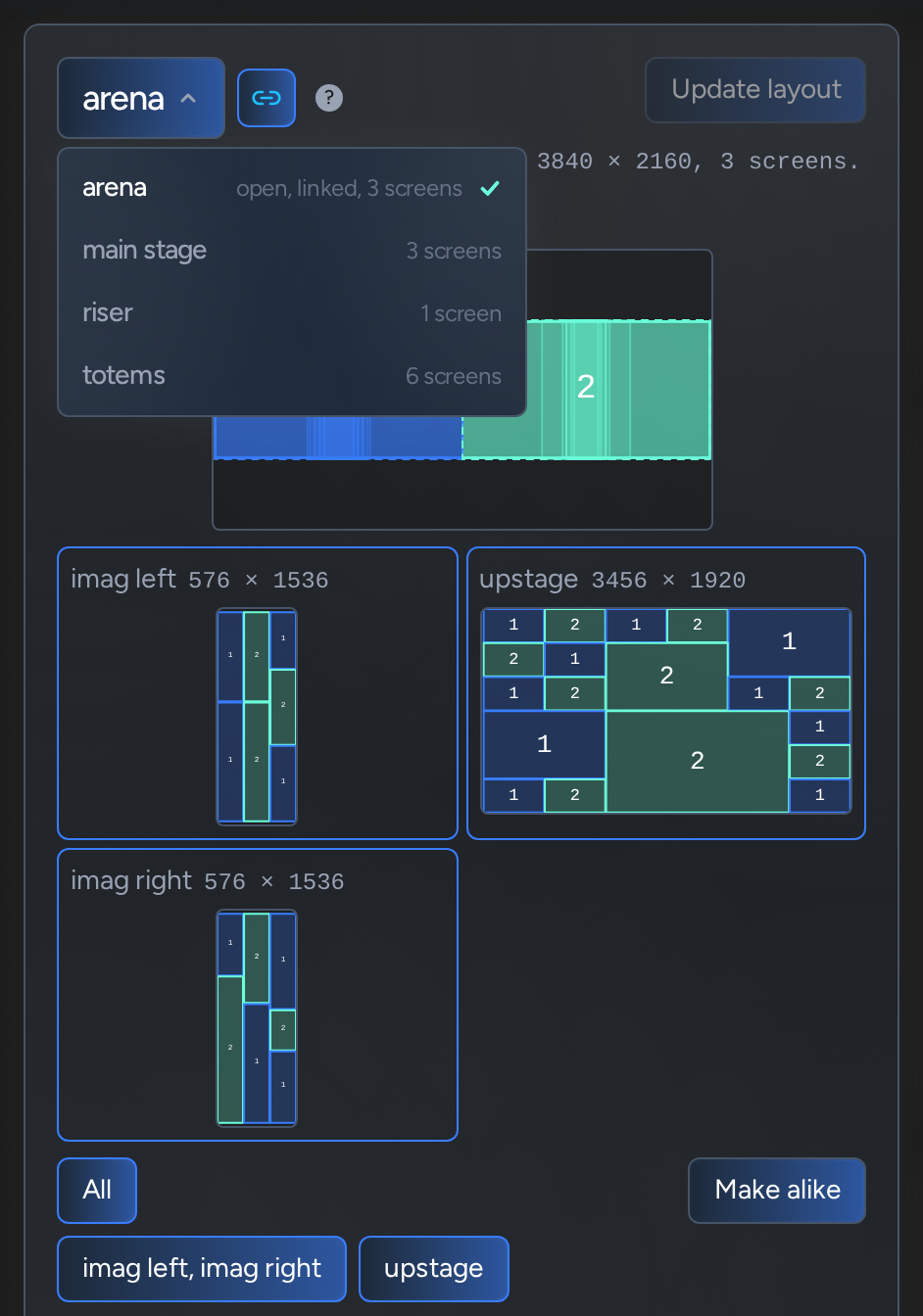 Feed Layouts: feed mapping picker