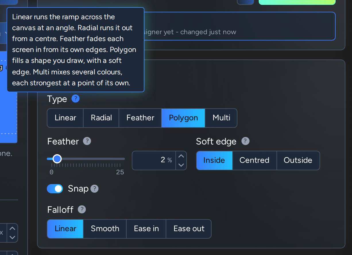Gradients: gradient types explained